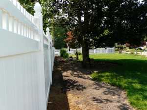 Tongue & Groove White PVC Fence