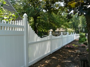 White PVC Fence