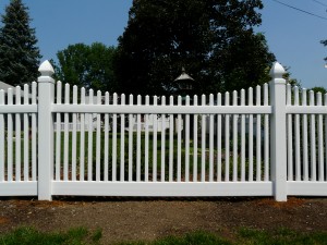 Scolloped Classic Victorian PVC Fence