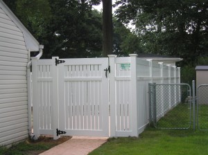 Semi-Privacy PVC 3" Boards Fence