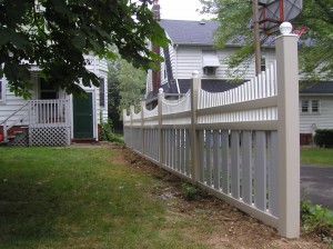 PVC Tri-Colored Fence